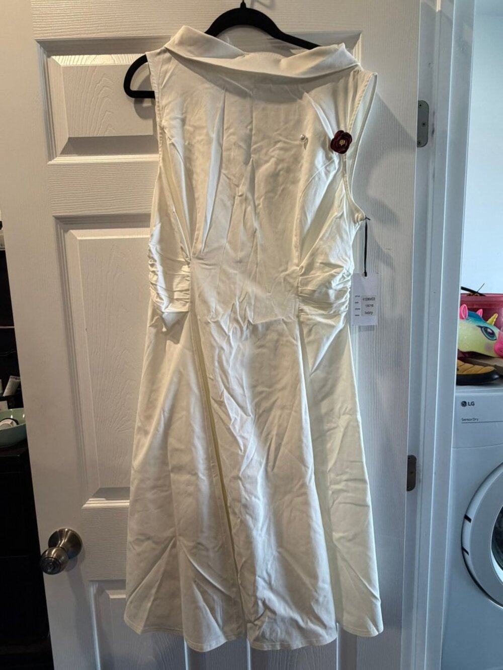 Unique Vintage Plus Size Ivory Eliza Swing Dress